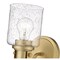 Z-Lite Kinsley 1 Light Wall Sconce, Heirloom Gold And Clear Seeded 340-1S-HG - alternate 5
